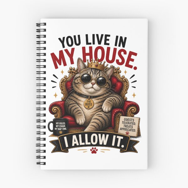 Item preview, Boss Cat Rules the House designed and sold by yasmh.