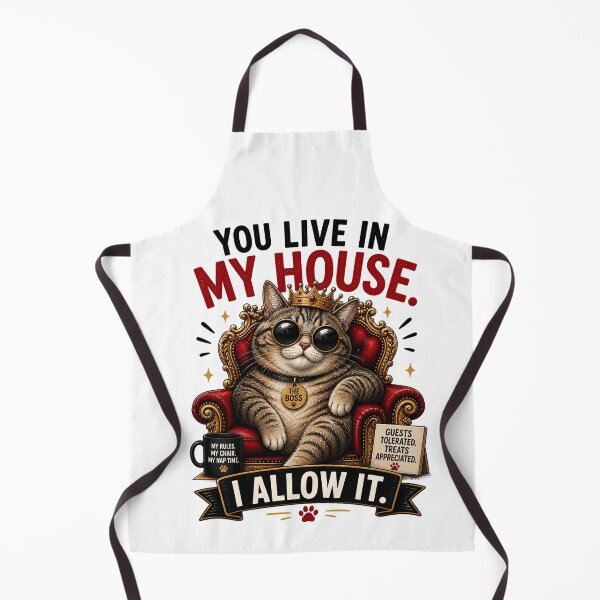 Item preview, Boss Cat Rules the House designed and sold by yasmh.