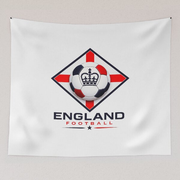 Item preview, England Football Ultra Modern Minimal Color Blast Soccer Design designed and sold by TKOprintdesigns.