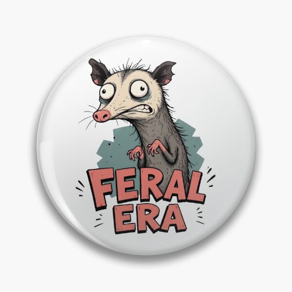 Item preview, Feral Era Chaotic Opossum Meme designed and sold by olosra.