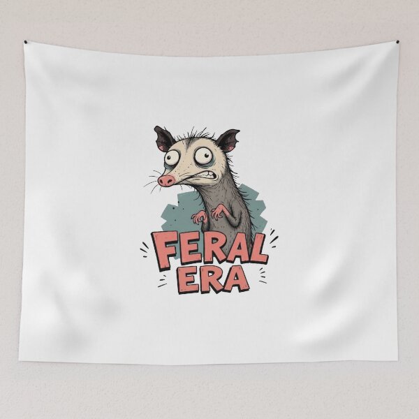 Item preview, Feral Era Chaotic Opossum Meme designed and sold by olosra.