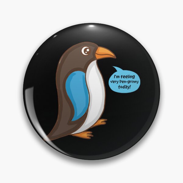 Item preview, Feeling Pen-grinny Cute Penguin Pun designed and sold by NoraWinlei.