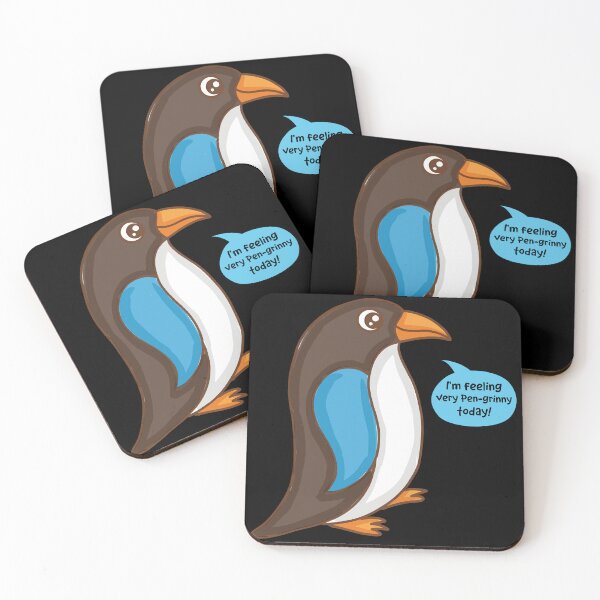 Item preview, Feeling Pen-grinny Cute Penguin Pun designed and sold by NoraWinlei.