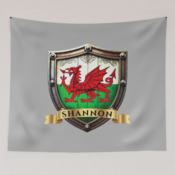 Item preview, Shannon Welsh Heritage Crest Shield designed and sold by Highlandkings.
