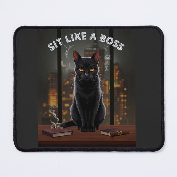 Item preview, Sit Like a Boss Funny Cat Meme T-Shirt designed and sold by rafmv.