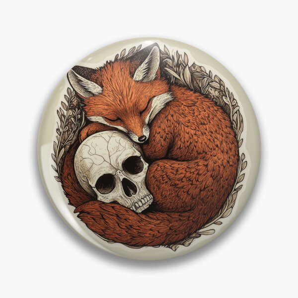 Item preview, sleeping fox designed and sold by HauntedEmporium.