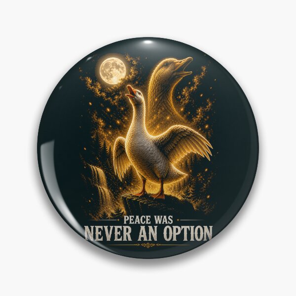 Item preview, Peace Was Never an Option Goose Shirt Funny Meme Goose Moonlight Aesthetic Graphic Tee designed and sold by Syrupulse.