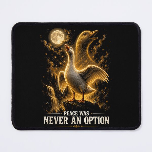 Item preview, Peace Was Never an Option Goose Shirt Funny Meme Goose Moonlight Aesthetic Graphic Tee designed and sold by Syrupulse.