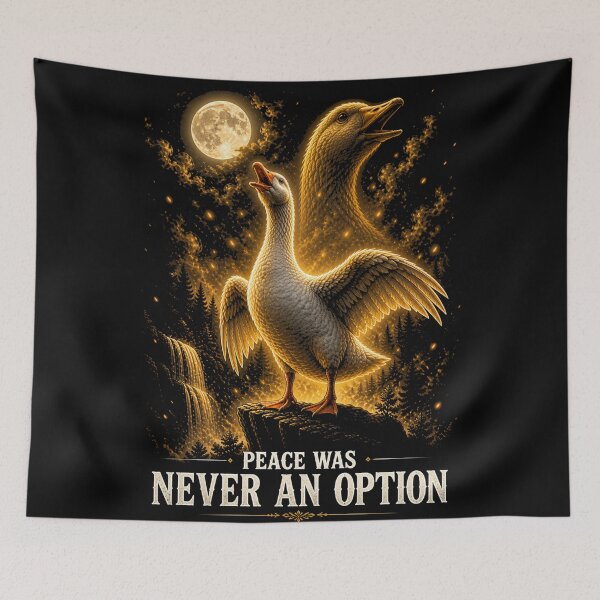 Item preview, Peace Was Never an Option Goose Shirt Funny Meme Goose Moonlight Aesthetic Graphic Tee designed and sold by Syrupulse.