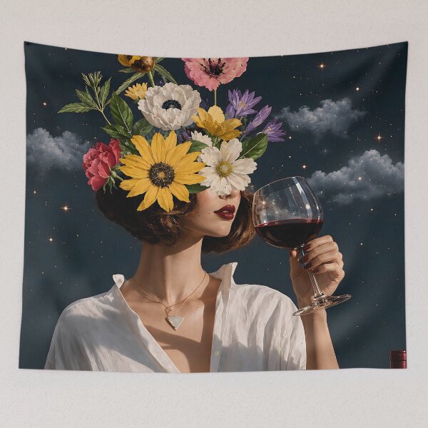 Item preview, Lose Your Mind Find Your Soul Surreal Floral Woman designed and sold by Latoya  Scott.