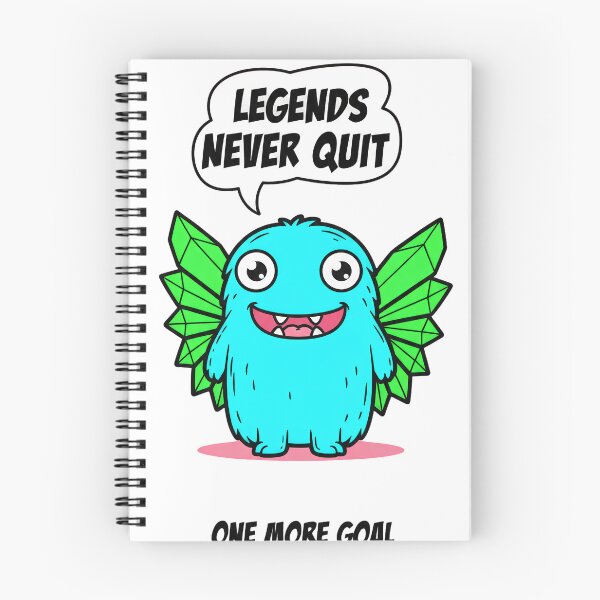 Item preview, Legends Never Quit – Cute Soccer Monster Motivation Design designed and sold by M.Store.