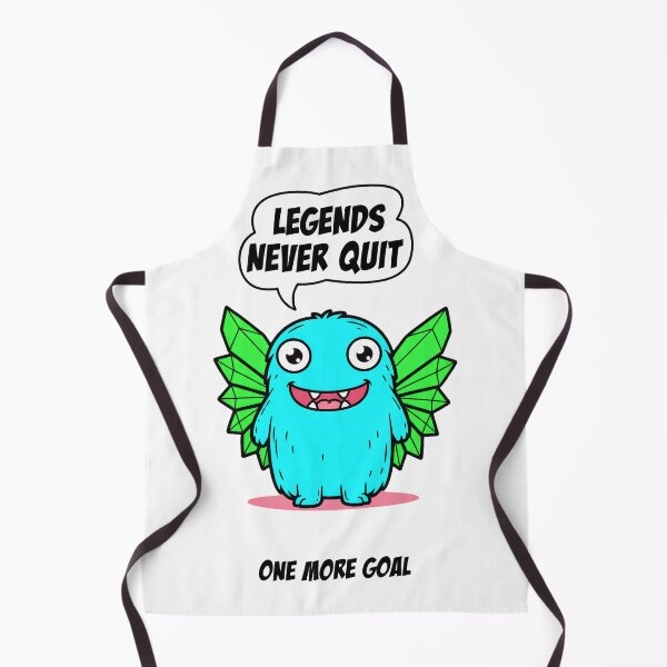 Item preview, Legends Never Quit – Cute Soccer Monster Motivation Design designed and sold by M.Store.