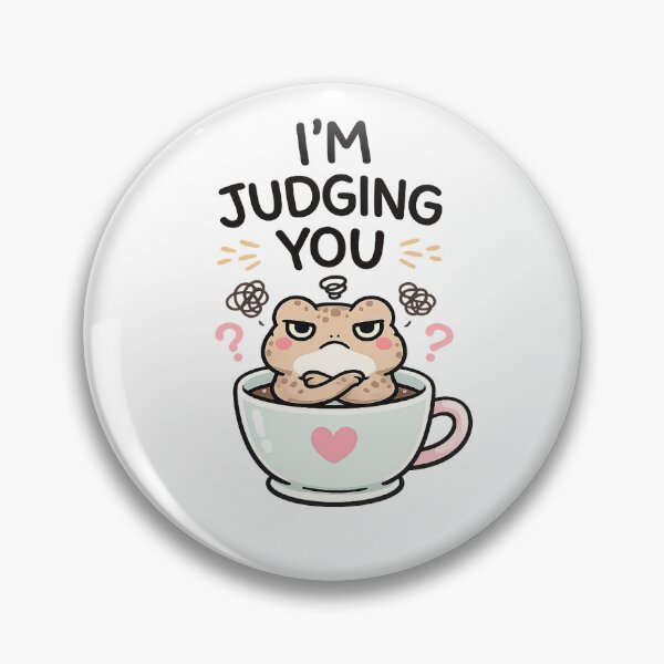 Item preview, I'm Judging You Funny Grumpy Toad designed and sold by iqaaaaaa.