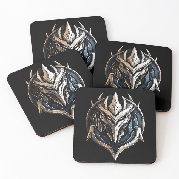 Item preview, Dark Fantasy Metallic Mask Art Fierce Warrior Emblem designed and sold by UrbanPrts.