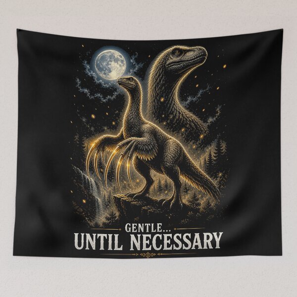 Item preview, Gentle Until Necessary | Therizinosaurus Dinosaur Art designed and sold by Syrupulse.