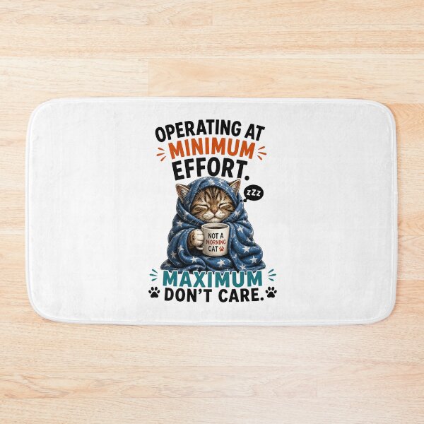 Item preview, Not a Morning Cat Mood designed and sold by yasmh.