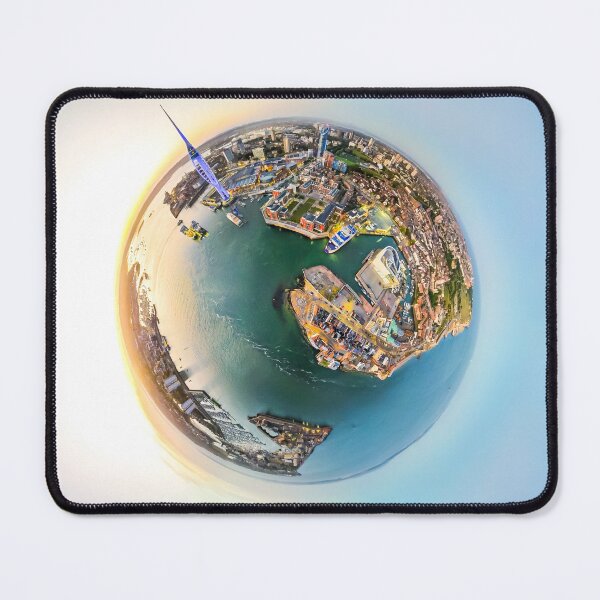 Item preview, Portsmouth Harbor Tiny Planet Drone Art designed and sold by AndrewPHayward.