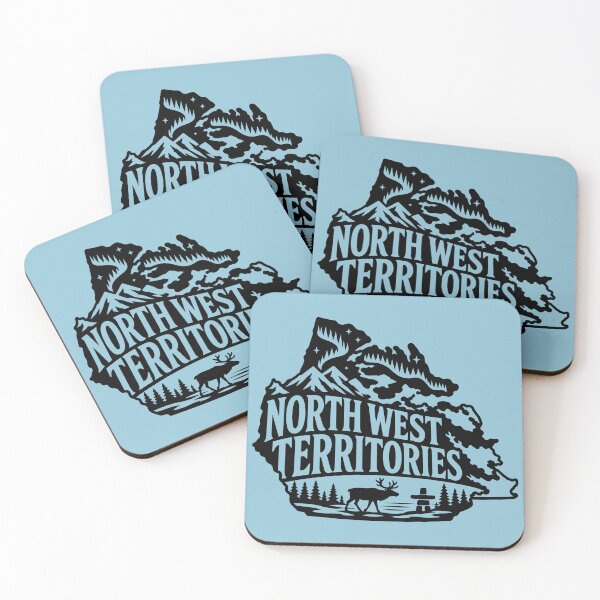 Item preview, Northwest Territories Canada Aurora and Canadian Caribou Silhouette designed and sold by meganohm.