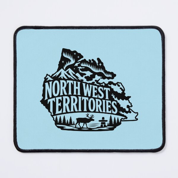 Item preview, Northwest Territories Canada Aurora and Canadian Caribou Silhouette designed and sold by meganohm.