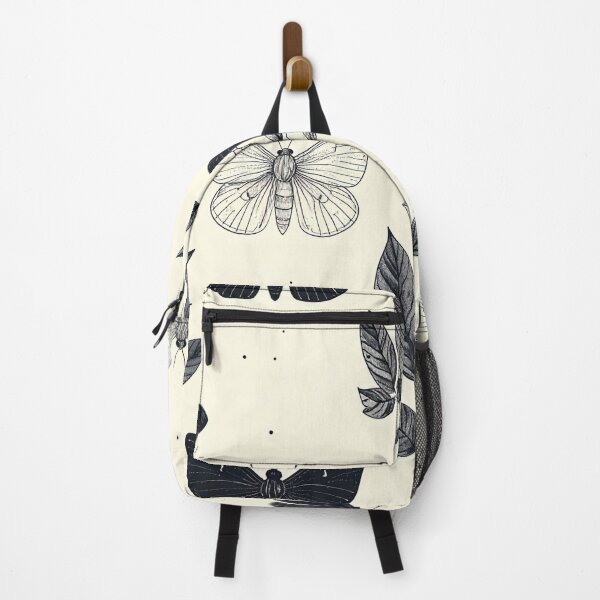 Item preview, Minimal Black White Moth Botanical Seamless Pattern designed and sold by Grainwork.