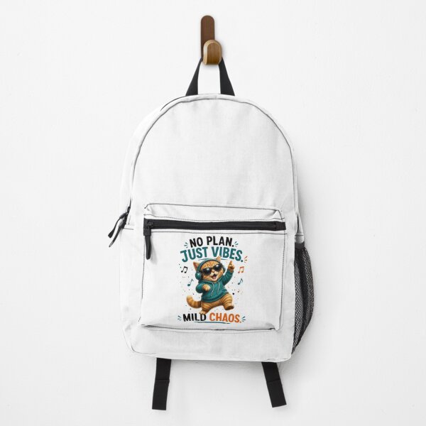 Item preview, No Plan Just Vibes Music Cat designed and sold by yasmh.