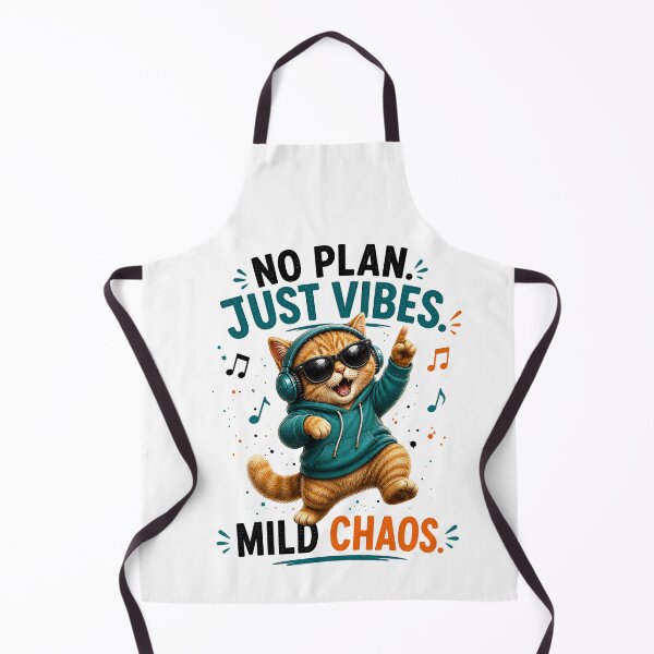Item preview, No Plan Just Vibes Music Cat designed and sold by yasmh.