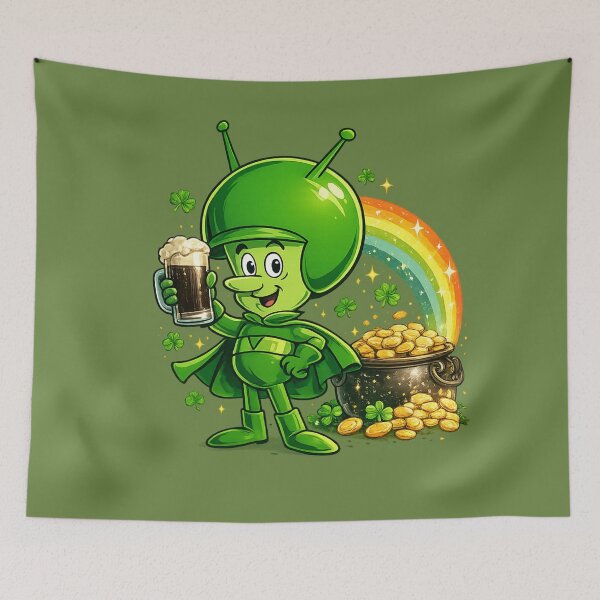 Item preview, Patrick’s Day Alien Celebration – Funny Irish UFO Party Design designed and sold by BB Design Garage.