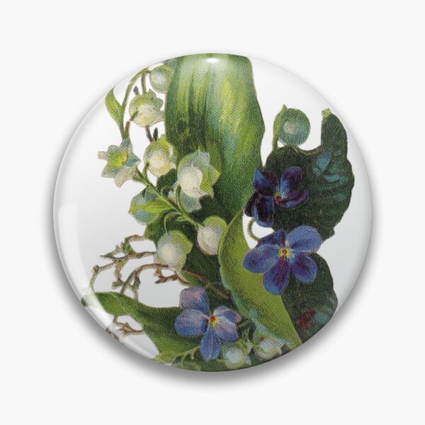 Item preview, forget-me-not & lily of the valley bouquet designed and sold by foxtailvintage.