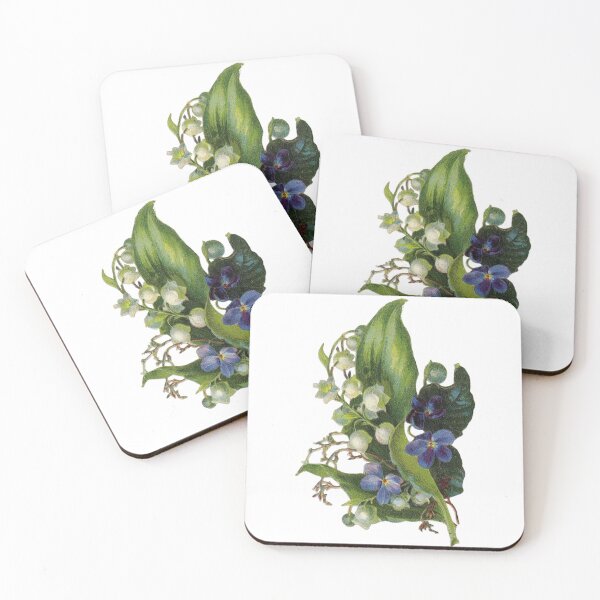 Item preview, forget-me-not & lily of the valley bouquet designed and sold by foxtailvintage.