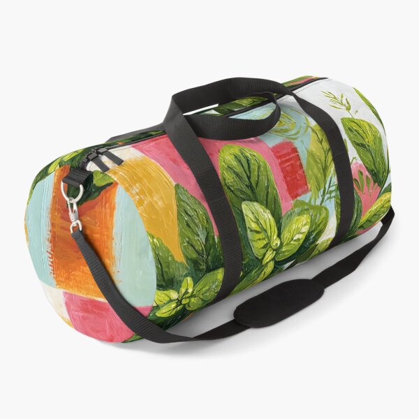 Item preview, Mint Leaves in Modern Color - Fresh Botanical Energy Woven Through Bold Geometric Abstraction designed and sold by OlfactoART Studio.