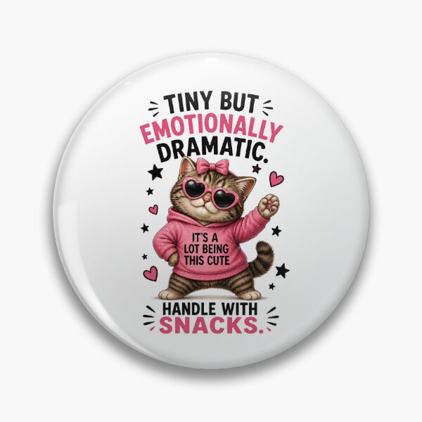 Item preview, Tiny but Emotionally Dramatic Snack Cat designed and sold by yasmh.