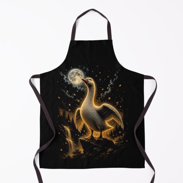 Item preview, Majestic Goose Under Moonlight | Dramatic Goose Art designed and sold by Syrupulse.