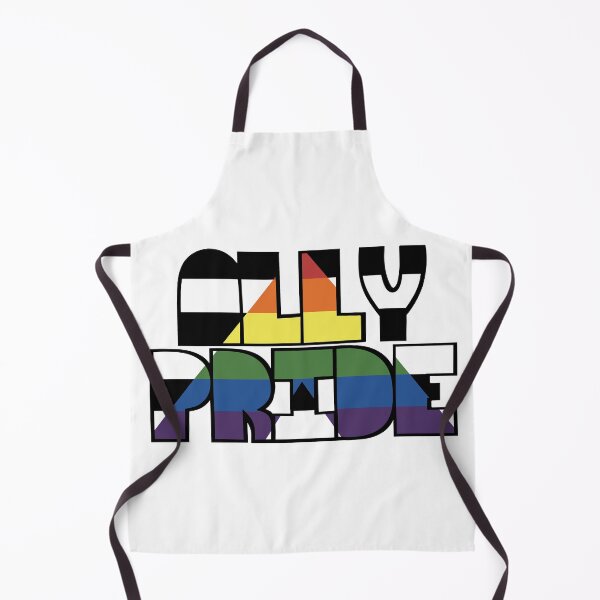 Item preview, Ally Pride Rainbow Flag Typography Art — LGBTQ Supporter Bold Letter Design for Pride Month designed and sold by RareSquareBearArts.