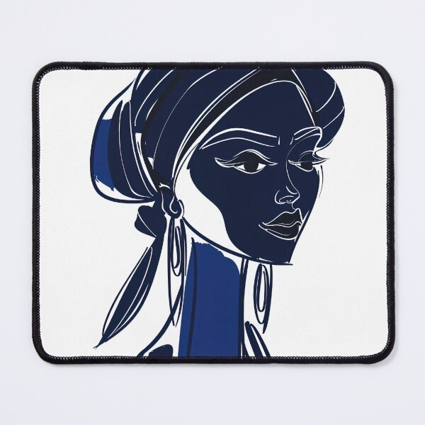 Item preview, Brazilian woman - Blue Abstract Art designed and sold by shadow-bloom.