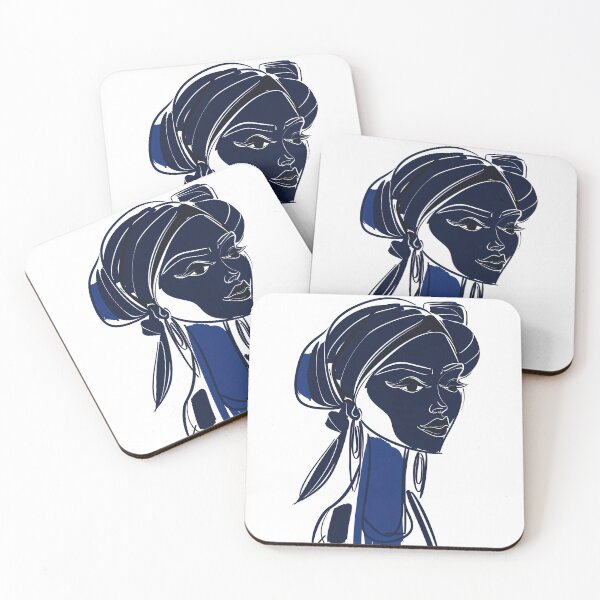 Item preview, Brazilian woman - Blue Abstract Art designed and sold by shadow-bloom.