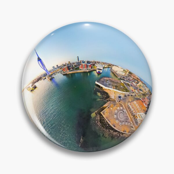 Item preview, Abstract Portsmouth Little Planet Sunset Over Water designed and sold by AndrewPHayward.