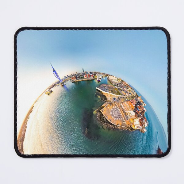 Item preview, Abstract Portsmouth Little Planet Sunset Over Water designed and sold by AndrewPHayward.