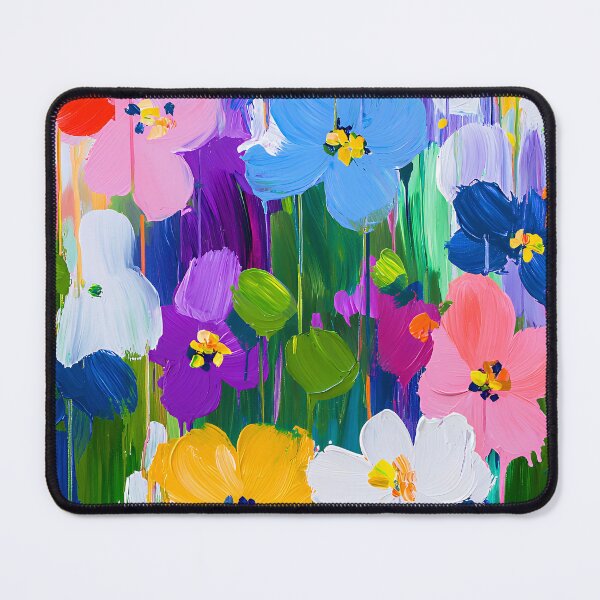 Item preview, Brightly Colorful Floral Watercolor-Style Abstract Digital Art designed and sold by DEC02.
