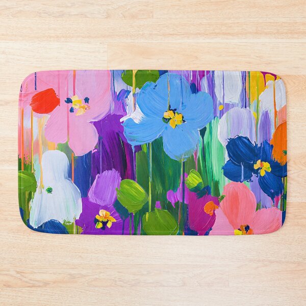 Item preview, Brightly Colorful Floral Watercolor-Style Abstract Digital Art designed and sold by DEC02.