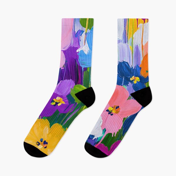 Item preview, Brightly Colorful Floral Watercolor-Style Abstract Digital Art designed and sold by DEC02.
