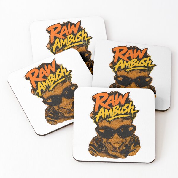 Item preview, Raw Ambush Graffiti Sticker | Orange Grunge Streetwear Art designed and sold by Beans' Art Studio.