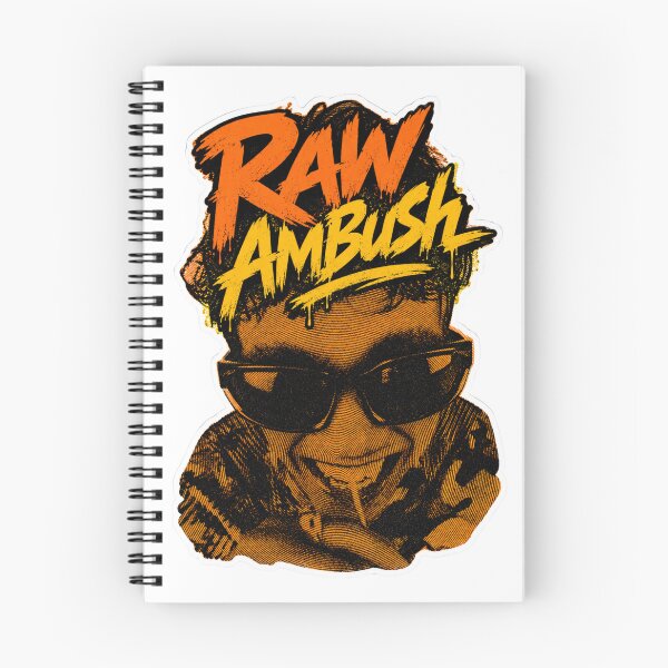 Item preview, Raw Ambush Graffiti Sticker | Orange Grunge Streetwear Art designed and sold by Beans' Art Studio.
