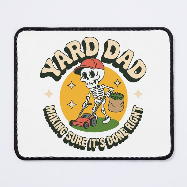 Item preview, Yard Dad Funny Skeleton Mower designed and sold by DamenGphix.