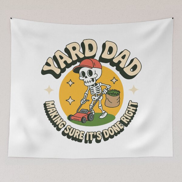 Item preview, Yard Dad Funny Skeleton Mower designed and sold by DamenGphix.