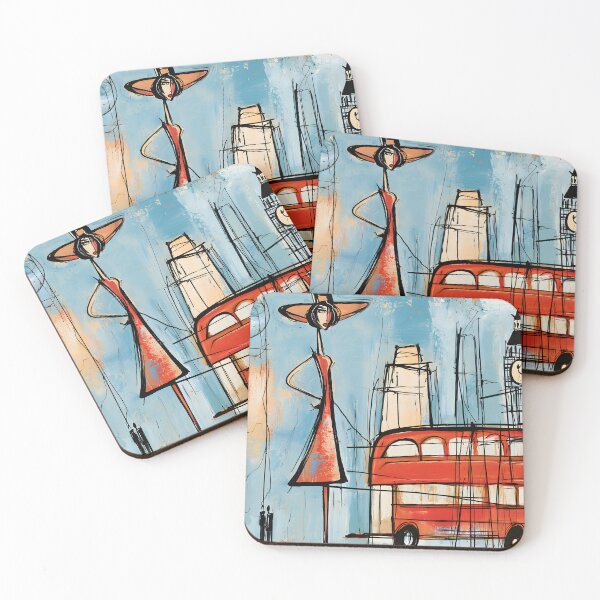 Item preview, London Landmarks Reimagined - Big Ben Red Double Decker and the Pulse of a Vibrant City designed and sold by OlfactoART Studio.