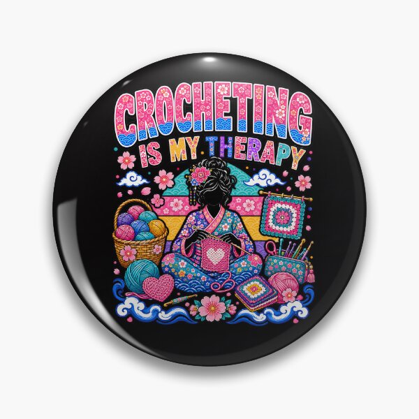 Item preview, Crocheting is my Therapy designed and sold by CoolCrazyQuirky.