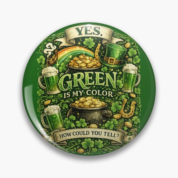 Item preview, Yes Green Is My Color – St. Patrick’s Day Festive Shirt designed and sold by BB Design Garage.