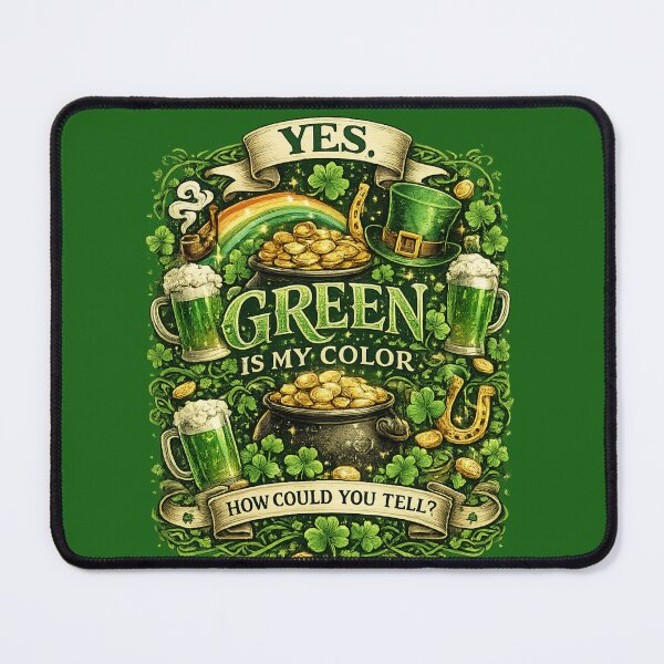 Item preview, Yes Green Is My Color – St. Patrick’s Day Festive Shirt designed and sold by BB Design Garage.