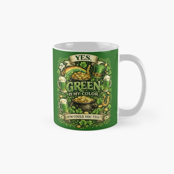 Item preview, Yes Green Is My Color – St. Patrick’s Day Festive Shirt designed and sold by BB Design Garage.