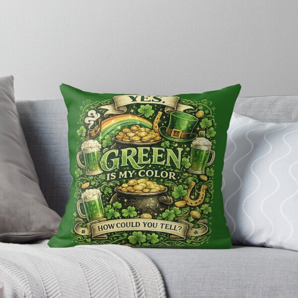 Item preview, Yes Green Is My Color – St. Patrick’s Day Festive Shirt designed and sold by BB Design Garage.